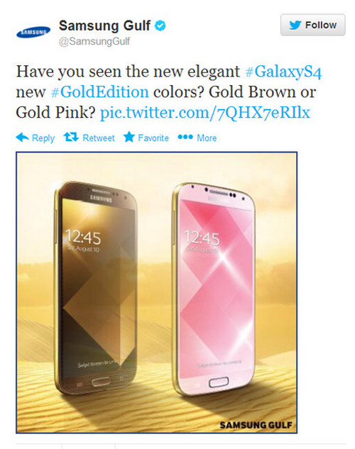 Phu kien iPhone - Galaxy S4 cũng xuất hiện với bộ cành màu vàng giống iPhone 5s